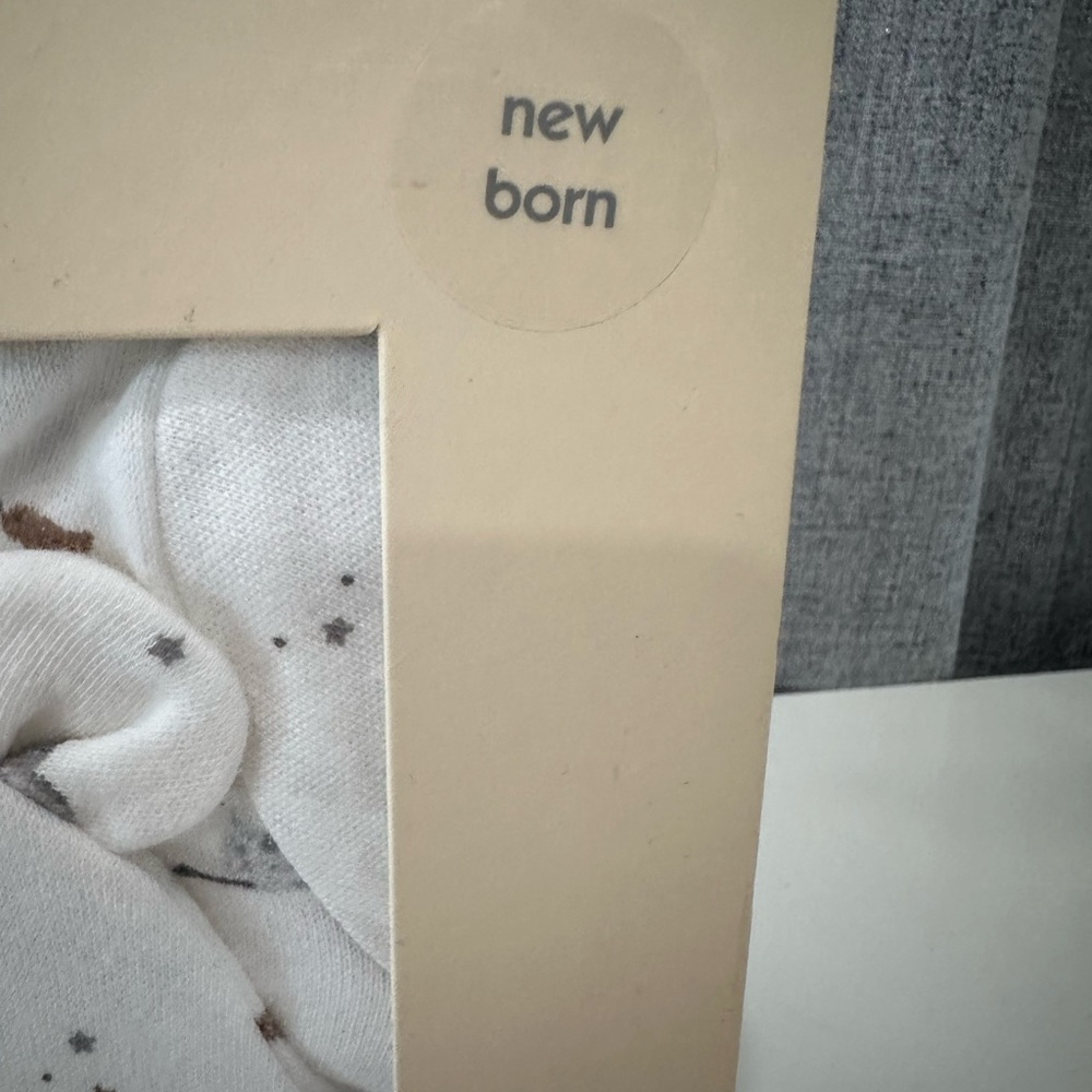 First impressions newborn boy, white and grey three-piece gift set. NWT. - Picture 5 of 5